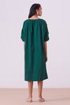 Shop_The Summer House_Green Zelda Shift Dress_at_Aza_Fashions