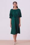 The Summer House_Green Zelda Shift Dress_Online_at_Aza_Fashions