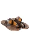 Buy_Artimen_Brown Woven Handcrafted Sandals  _at_Aza_Fashions