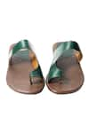 Shop_Artimen_Brown Textured Handcrafted Leather Sandals  _at_Aza_Fashions