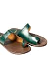 Shop_Artimen_Brown Textured Handcrafted Leather Sandals  _Online_at_Aza_Fashions