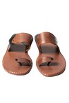 Shop_Artimen_Brown Plain Handcrafted Leather Sandals _at_Aza_Fashions