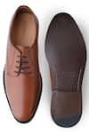 Shop_Rapawalk_Brown Handcrafted Lace Up Derby Shoes  _at_Aza_Fashions