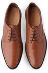 Buy_Rapawalk_Brown Italian Soft Leather Handcrafted Lace Up Derby Shoes_Online_at_Aza_Fashions