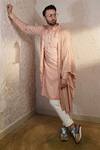 Buy_Soniya G_Pink Rayon Draped Kurta Set_at_Aza_Fashions