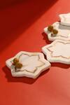 Buy_Elysian Home_Lotus Marble Coasters (Set of 4)_Online_at_Aza_Fashions