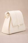 Buy Ampm White Embroidery Naia Structured Shoulder Bag at Aza Fashions Buy_Ampm_White Embroidery Naia Structured Shoulder Bag_at_Aza_Fashions