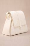 Ampm White Embroidery Naia Structured Shoulder Bag Online at Aza Fashions Ampm_White Embroidery Naia Structured Shoulder Bag_Online_at_Aza_Fashions