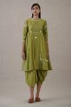 Buy_AMPM_Green Inaya Chanderi Tunic_at_Aza_Fashions