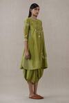 AMPM_Green Inaya Chanderi Tunic_Online_at_Aza_Fashions