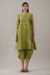 Buy_AMPM_Green Inaya Chanderi Tunic_Online_at_Aza_Fashions