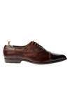 Artimen_Brown Handcrafted Oxfords_Online_at_Aza_Fashions