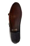 Buy_Artimen_Green Leather Handcrafted Double Monk Loafers _Online_at_Aza_Fashions