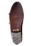 Buy_Artimen_Maroon Leather Handcrafted Double Monk Loafers _Online_at_Aza_Fashions