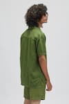 Shop_Terra Luna_Green 100% Linen Palawan Shirt _at_Aza_Fashions