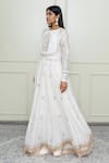 Sheetal Batra_White Organza, Crushed Cotton, Chanderi Round Anarkali Set _Online_at_Aza_Fashions