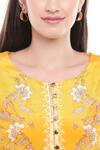 Shop_Soup by Sougat Paul_Yellow Crepe Printed Round Kurta Sharara Set _Online_at_Aza_Fashions