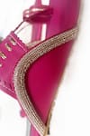 Shop_Foot Fuel_Pink Rhinestone Studded Kolhapuri Flats _Online_at_Aza_Fashions
