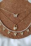 Shop_The Jewel Factor_Yellow Crystals Butterfly Embellished Necklace_Online_at_Aza_Fashions