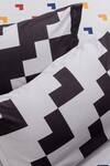 Shop_Kyoona_White 100% Cotton Print Chaukona Abstract Geometric Bedsheet Set _Online_at_Aza_Fashions