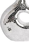 Shop_H2h_Silver Mirror, Paper Mache Asymmetrical Curved Vase_Online_at_Aza_Fashions