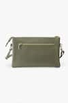 Shop_Tan & Loom_Green Textured Commuters Leather Sling Bag _Online_at_Aza_Fashions