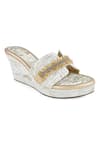 Shop_Kaltheos_White Embellished Margaret Wedges _Online_at_Aza_Fashions