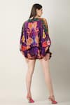 Buy_Limerick by Abirr N' Nanki_Multi Color Crepe Printed Abstract Paisley Chantae Placement Shorts _Online_at_Aza_Fashions