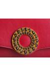 Aranyani_Red Embellished Quartz Gemstone Shoulder Bag_Online_at_Aza_Fashions