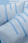 Shop_Kyoona_Blue 100% Cotton Polka Dot Drip Pattern The Bedcover Set_Online_at_Aza_Fashions