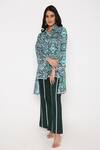 Bha Sha Green Rayon, Poplin Lace Collared Cloud Mandala Print Tunic With Pant Online at Aza Fashions Bha Sha_Green Rayon, Poplin Lace Collared Cloud Mandala Print Tunic With Pant _Online_at_Aza_Fashions