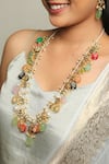 Shop_Ishhaara_Multi Color Embellished Stone Necklace Set _Online_at_Aza_Fashions
