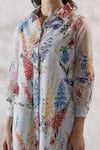 Shop_Ranna Gill_Multi Color Viscose Linen Print Floral Schiffli Embroidered Kurta For Women_Online_at_Aza_Fashions