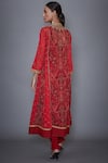 Shop RI.Ritu Kumar Red Block Printed Anarkali Set at Aza Fashions Shop_RI.Ritu Kumar_Red Block Printed Anarkali Set _at_Aza_Fashions