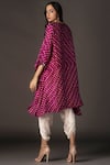 Shop_Twenty Nine_Purple Gajji Silk Round Asymmetric Bandhani Top _at_Aza_Fashions