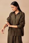 Buy_Ampm_Black Zoya Printed Shirt_Online_at_Aza_Fashions