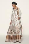 Buy_Payal Khandwala_White Brocade Woven Kurta_Online_at_Aza_Fashions