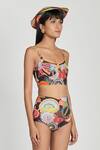 Buy_Shivan & Narresh_Multi Color Italian Jersey Printed Bikini Set_at_Aza_Fashions