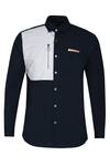 Shop_Noonoo_Blue Giza Cotton Slim-fit Shirt  _Online_at_Aza_Fashions