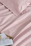 Houmn_Pink Cotton - 300 Thread Count Pastel Tree Stitch Bedsheet - Of 3 _Online_at_Aza_Fashions