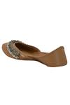 Shop_5elements_Beige Ghunghroo Embellished Juttis _Online_at_Aza_Fashions