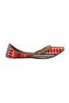 5 elements_Multi Color Jacquard Ghunghroo Juttis_Online_at_Aza_Fashions