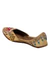 Shop_5elements_Gold Embellished Patchwork Ghunghroo Juttis _Online_at_Aza_Fashions