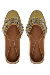 Buy_5elements_Gold Coin Tassel Juttis _at_Aza_Fashions
