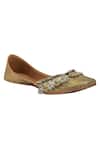 5elements_Gold Coin Tassel Juttis _Online_at_Aza_Fashions