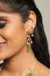 Ishhaara_Multi Color Embellished Stone Necklace Set _at_Aza_Fashions