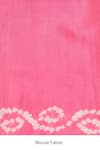 Paaprika_Pink Silk Handwoven Bandhani Pattern Saree _Online_at_Aza_Fashions