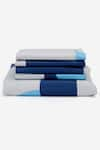 Kyoona_Blue 100% Cotton Scallop Pattern The Echo Bedcover Set _at_Aza_Fashions