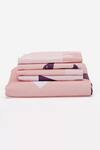 Kyoona_Pink 100% Cotton Printed The Basharat Animal Bedsheet Set _at_Aza_Fashions