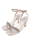 Buy_Kaltheos_Silver Embellished Camilla Square Toe Heels 